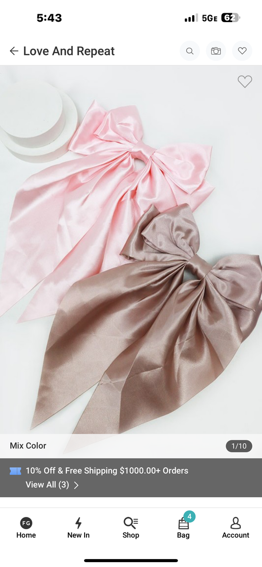 Satin Bow ￼