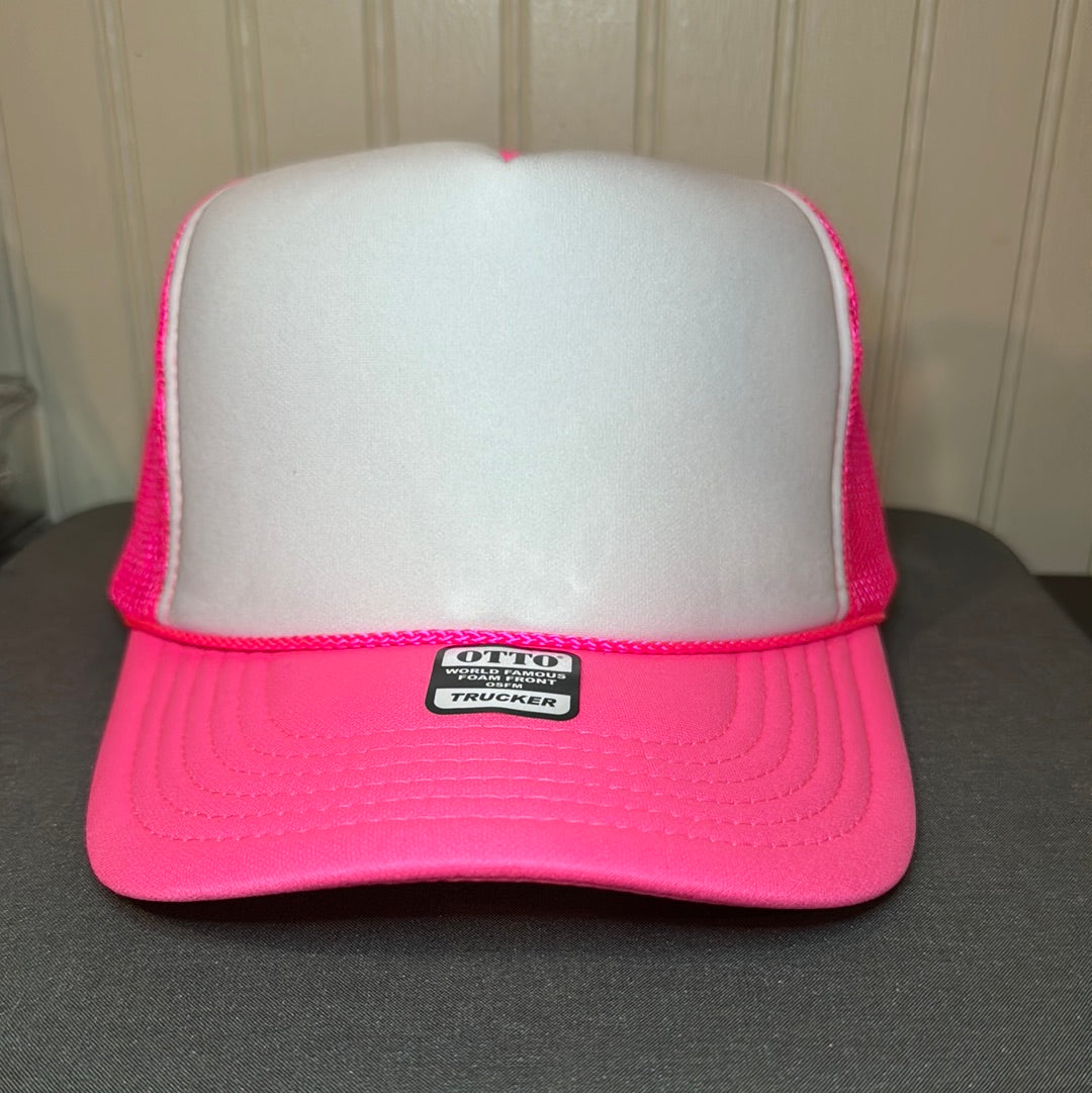 Neon Pink Trucker Hat